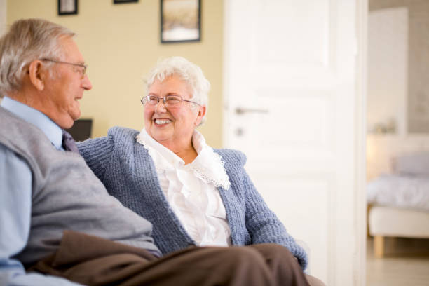 istock Senior couple at home 1217616291
