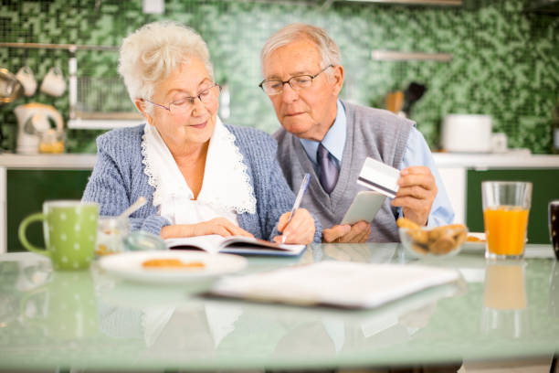 istock Senior couple at home 1217616494