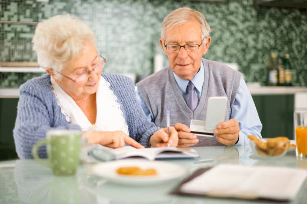 istock Senior couple at home 1217616624