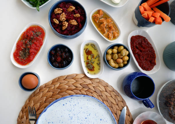 istock Close-up of traditional Turkish breakfast table. 1217619965