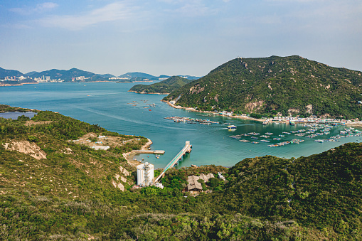 Sok Kwu Wan village on Lamma Island Hong Kong.