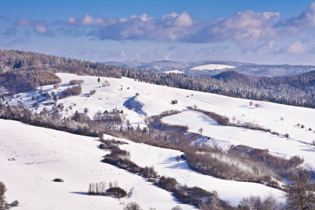 istock Mountain winter landscape on a clear day 1217622962