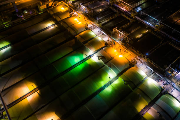 Oil refinery in Edmonton Alberta, Canada