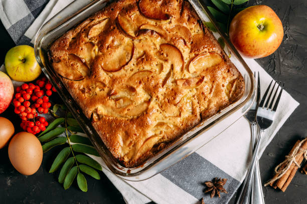 istock Apple pie. Freshly Baked Charlotte 1217626297