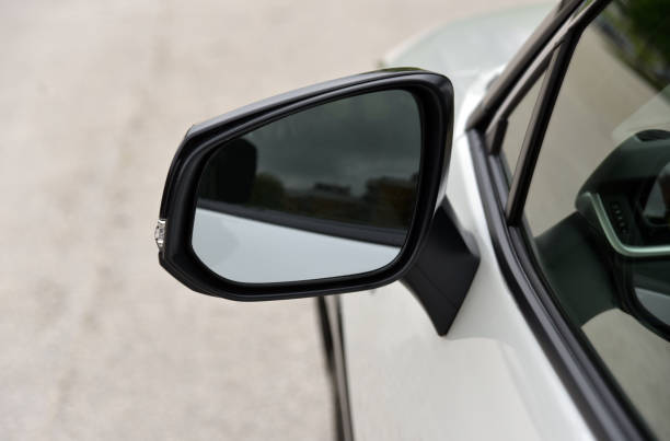istock Side mirror with turn signal of a car 1217630591
