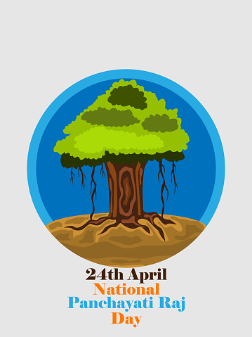 24th April National Gram Panchayati Raj Day Illustration Stock Illustration  - Download Image Now - iStock