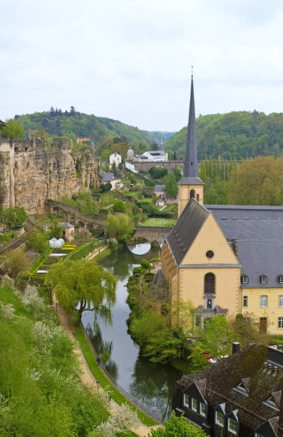 istock Panoramic view of Luxembourg City 1217631392