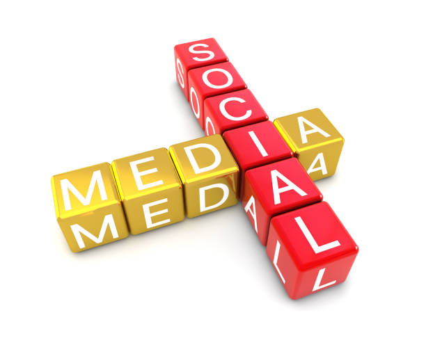 istock Social Media Concept Crossword 1217635590