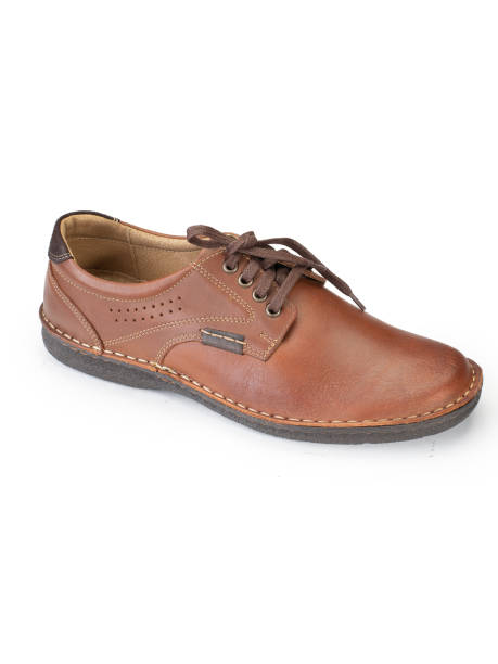 istock Men's shoes on a white background 1217637632