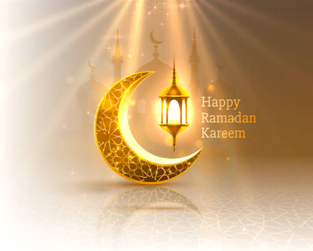 istock Ramadan cover card, Drawn mosque night view from arch. Arabic design background. Handwritten greeting card. 1217638721