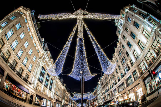 istock Regent street decorated for Christmas 1217640743