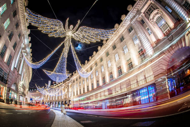 istock Regent street decorated for Christmas 1217641352