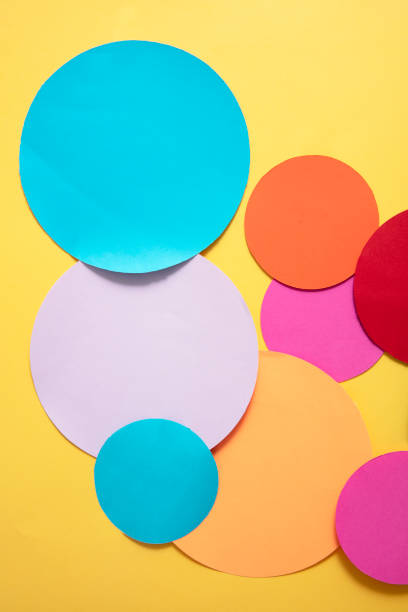 istock Multi colored papers Blank Commercial Sign on yellow pop art background. 1217641477