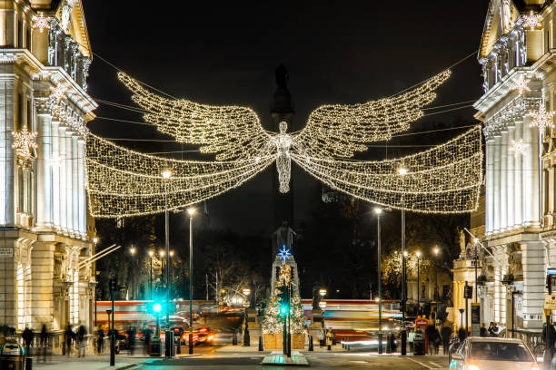 istock Christmas tree on Waterloo place, London 1217642924