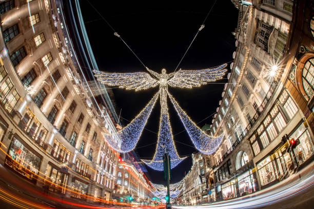 istock Regent street decorated for Christmas 1217643112