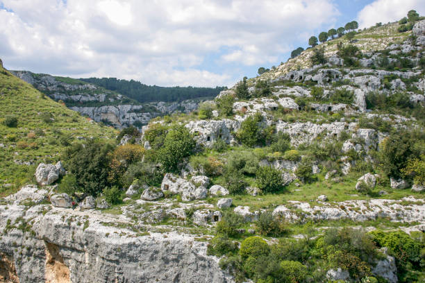 istock Necropolis of Pantalica, Sicily. 1217647914