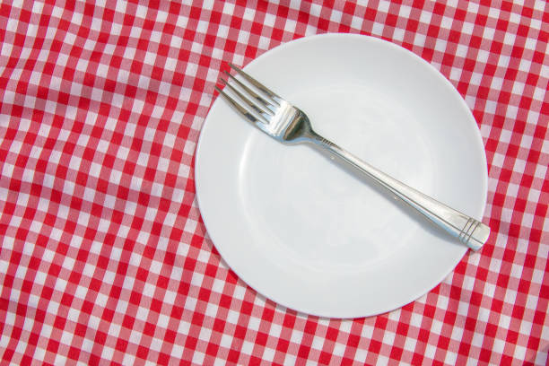 istock Set ready for lunch in a classic picnic tablecloth 1217648373