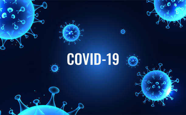 istock Abstract mesh Virus infection Covid-19,Coronavirus,Sars disease,SARS-CoV-2 disease on blue background 1217650724