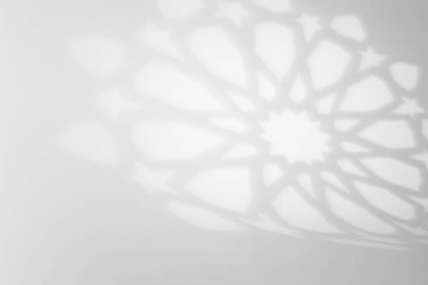Arabesque shadow, you can use it as overlay layer on any photo. Photo for religious greeting like  Ramadan month, hajj, Eid, and some traditional Islamic occasions. eid ul fitr photos stock pictures, royalty-free photos & images