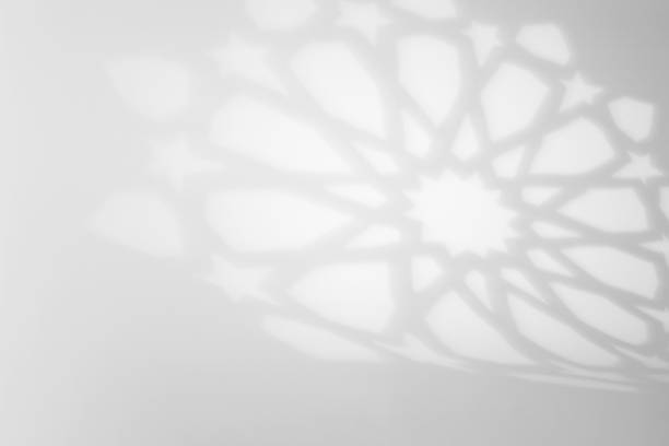 arabesque shadow, you can use it as overlay layer on any photo. - arabic pattern imagens e fotografias de stock