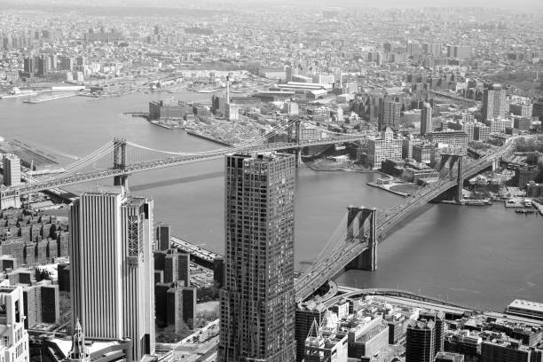 istock Aerial view of Brooklyn Bridge and Manhattan Bridge 1217652020