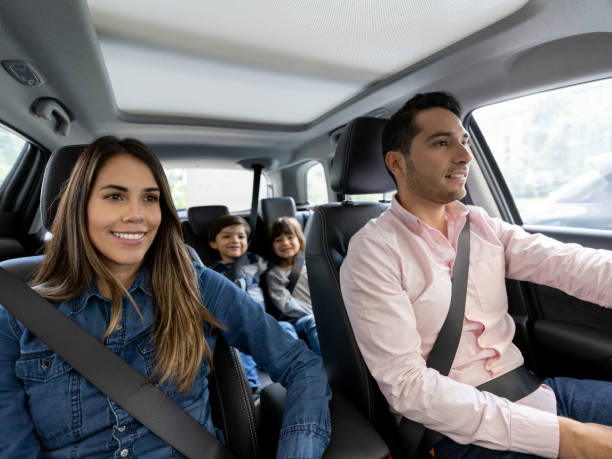istock Happy family going for a ride in the car 1217652509