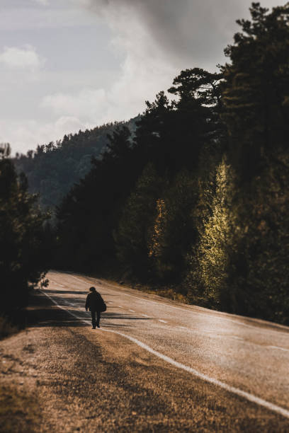 istock A homeless man walking alone on the road Turkey 1217659181