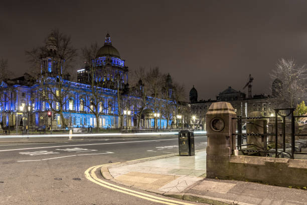 istock Belfast City hall in the night, UK 1217659997