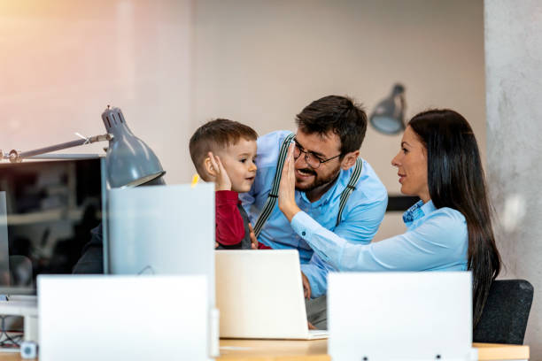 istock Give me high-five colleague! 1217660025