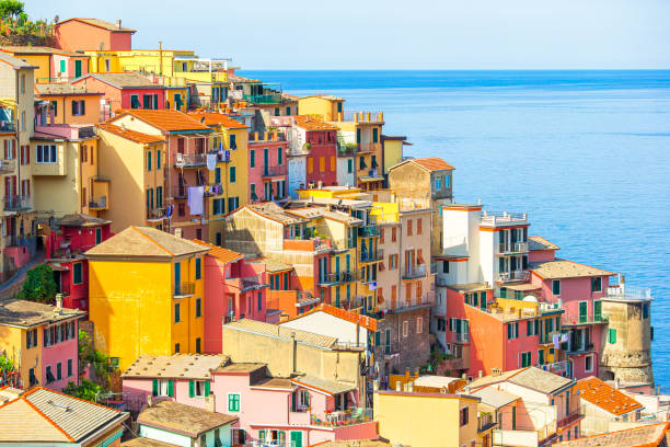 istock Typical houses in small town in Liguria 1217668666