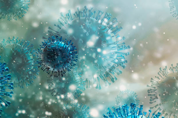istock COVID-19 COVID-19 under the microscope. 3d illustration 1217669992