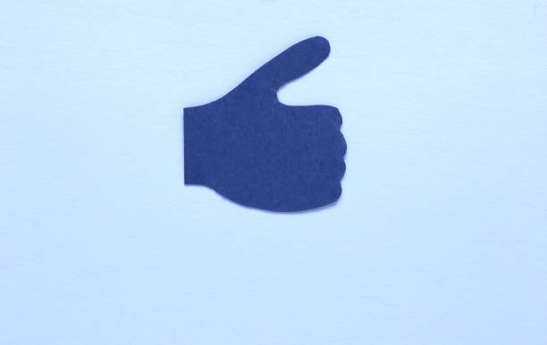 istock Like icon, Like symbol paper cut. 1217671356