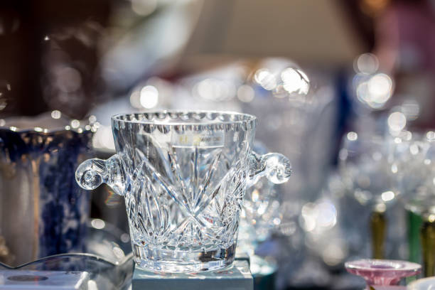 Dishes on car-boot sale in London