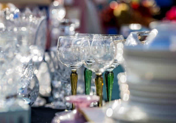 istock Dishes on car-boot sale in London 1217672874