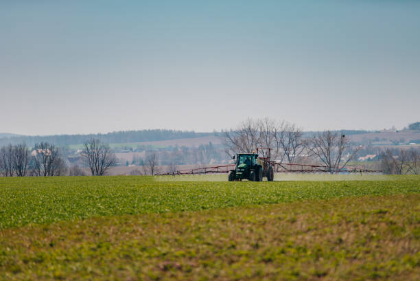 istock Agriculture Tractor Working in Field 1217672949