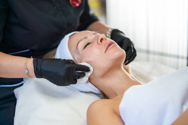 istock Close up facial treatment 1217674995