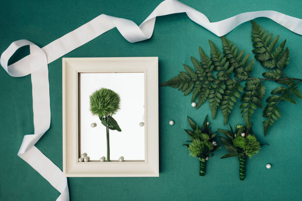 istock elegant wedding decorations made of natural flowers 1217675480