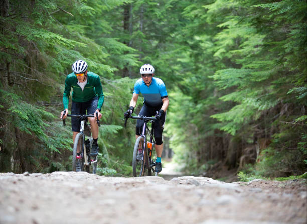 Gravel Road Bicycle Riders