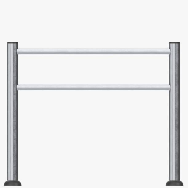 istock Pedestrian lane fence 1217679345