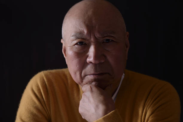 istock Senior man with troubled face 1217682357
