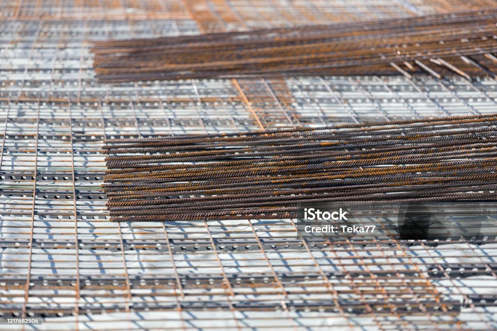 Steel Works Backround Construction Site Steel Works Background Stock Photo - Download Image ...