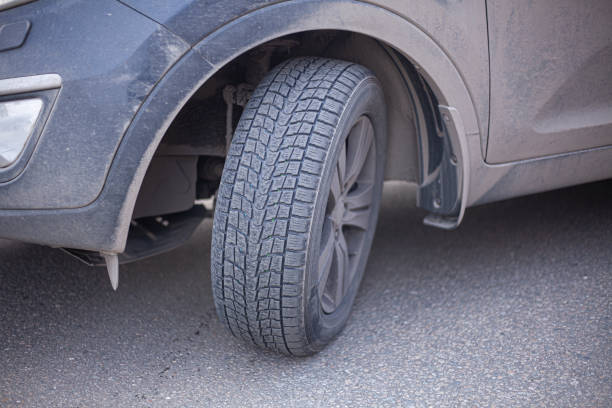 istock The car had an accident on the road. 1217683581