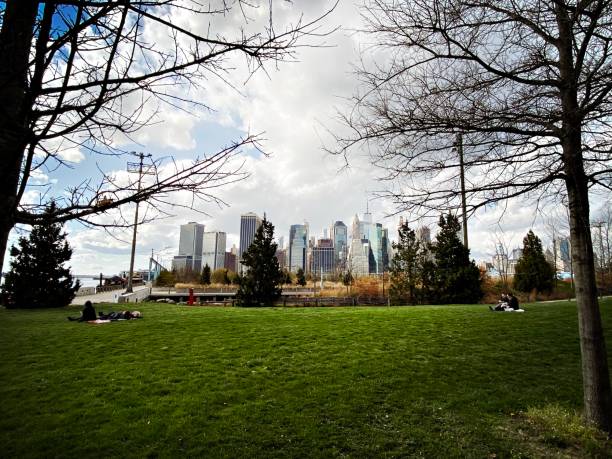 istock Social Distancing in a Park in New York 1217686480