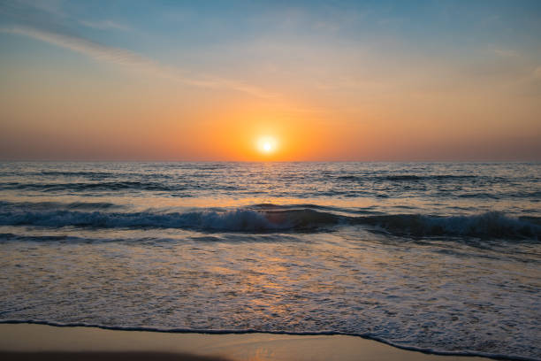 istock Soft Sunrise Seascape with some light cloud 1217690062