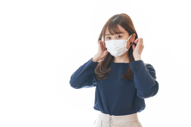 istock Young women who have a mask 1217700309