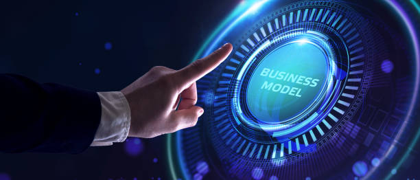 istock Business, Technology, Internet and network concept. Shows the inscription: BUSINESS MODEL. 1217701085