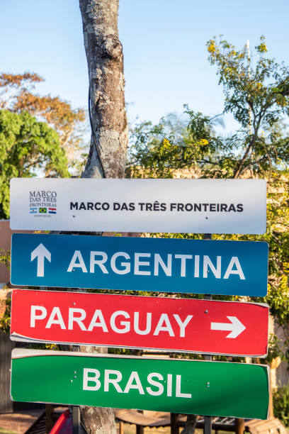 istock Board Triple Frontier or Tree Borders – Brazil, Argentina and Paraguay 1217701211