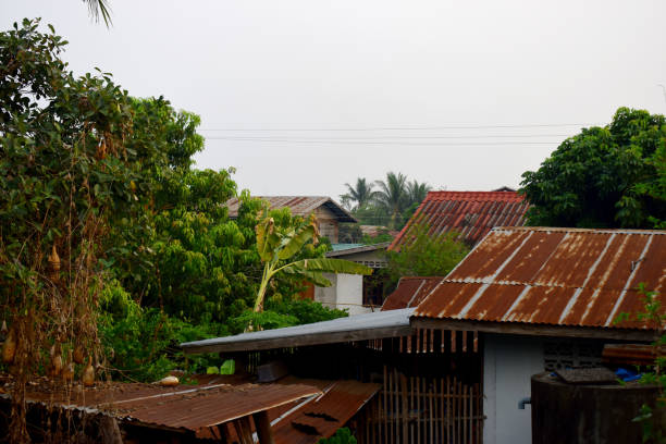 istock old red roofs in village in countryside 1217701982