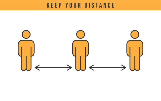 istock Keep your distance in public to prevent coronavirus pandemic. 1217706020