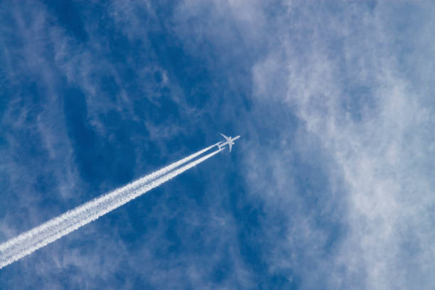 istock Airplane in the sky 1217708960